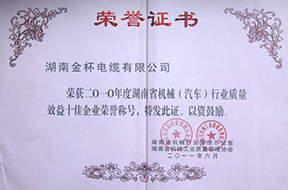 2011年度湖南省機械（汽車）行業(yè)質(zhì)量效益十佳企業(yè)榮譽稱號（2010年）1.jpg