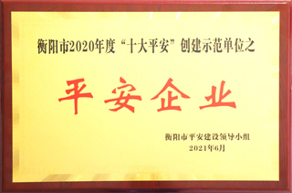 2021年6月，金杯電纜被評為衡陽市2020年度”十大平安“創(chuàng)建示范單位之”平安企業(yè)“1.jpg