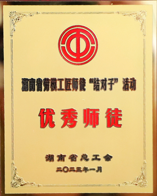 02 唐桂良、易健 湖南省勞模工匠師徒“結(jié)對子”活動優(yōu)秀師徒稱號——獎牌.JPG